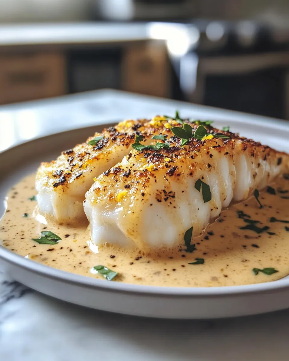 Photo of featured for Indulgent Baked Cod in Coconut Lemon Cream Sauce