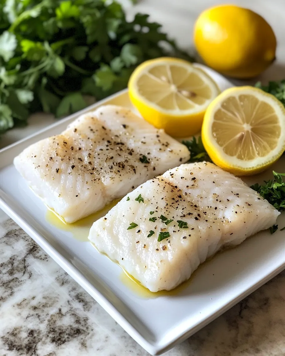 Ingredients for Indulgent Baked Cod in Coconut Lemon Cream Sauce
