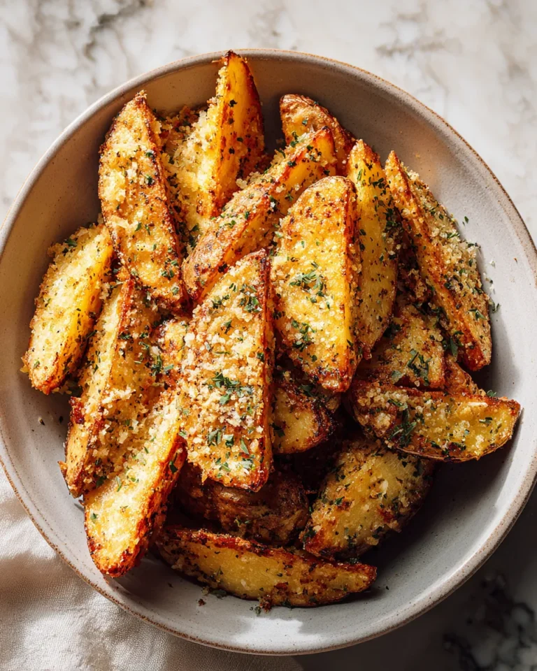 Photo of featured for Irresistible Baked Garlic Parmesan Potato Wedges: A Flavor Explosion