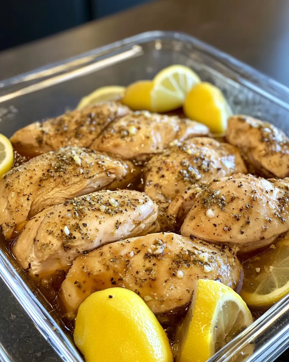 Ingredients for Irresistibly Tangy Baked Greek Lemon Chicken