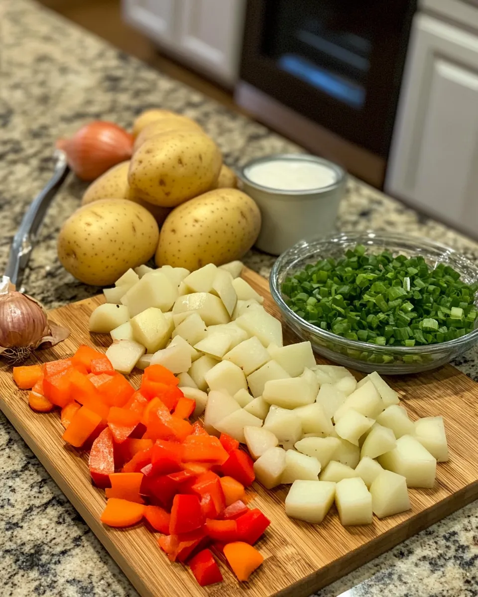 Ingredients for Spicy Cajun Potato Soup: A Flavor Explosion in Every Bite