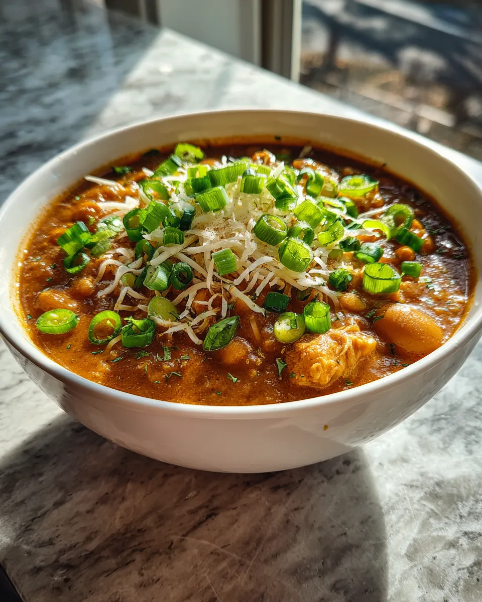 Photo of featured for Spicy Cajun White Chicken Chili: A Flavorful Twist on a Classic Dish