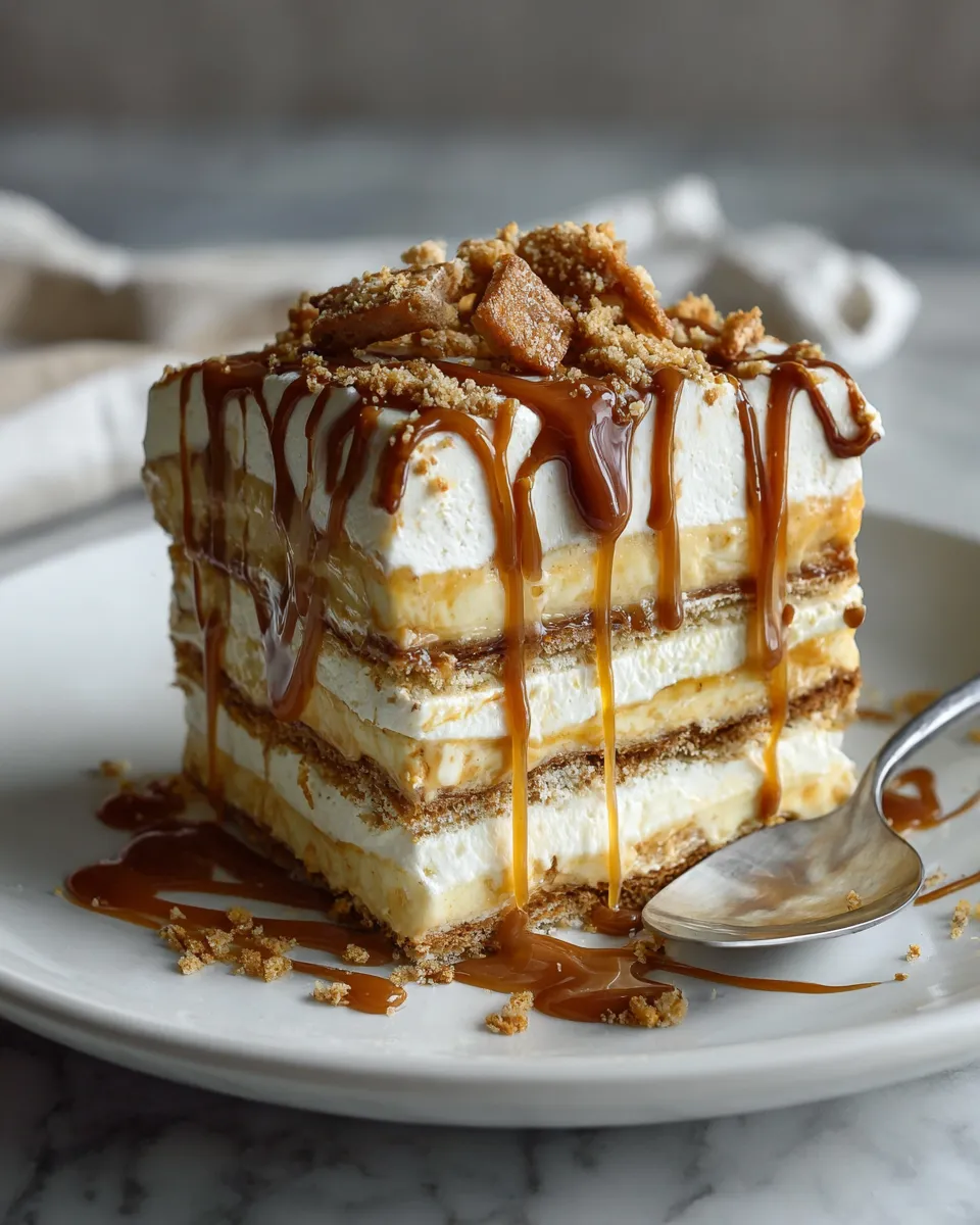 Photo of featured for Indulgent Caramel Apple Eclair Cake: A Decadent Delight