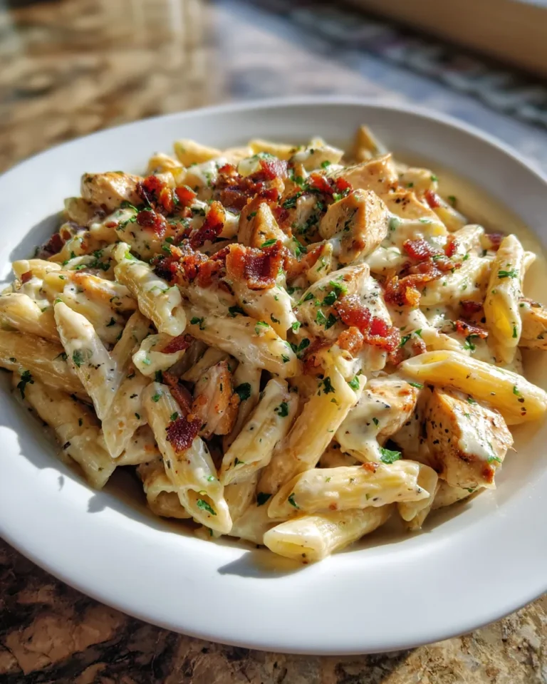 Photo of featured for Irresistible Chicken Bacon Ranch Pasta: A Flavor Explosion in Every Bite