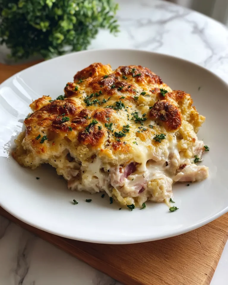 Photo of featured for Irresistible Chicken Cordon Bleu Casserole Recipe