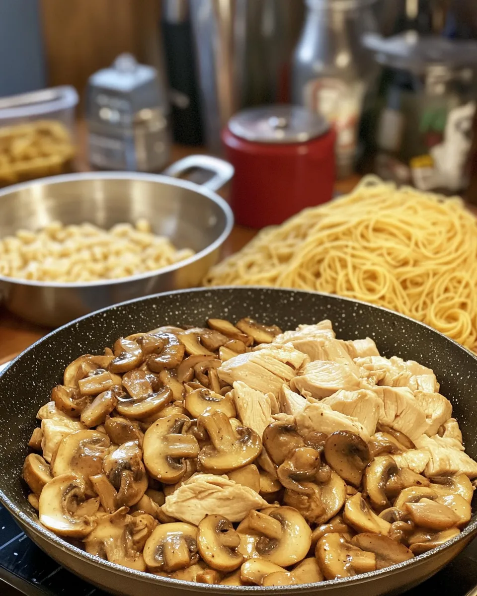 Ingredients for Delicious Chicken Marsala Pasta: A Mouthwatering Italian Delight
