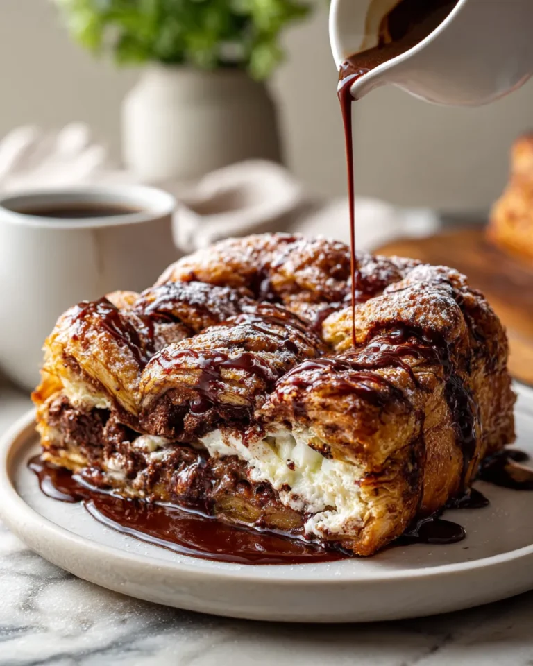 Photo of featured for Indulgent Chocolate Croissant Breakfast Bake: A Decadent Delight