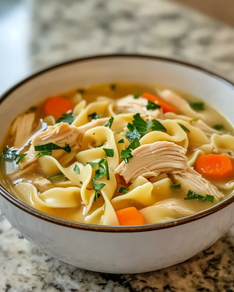 Photo of featured for Savory Classic Ginger Garlic Chicken Noodle Soup