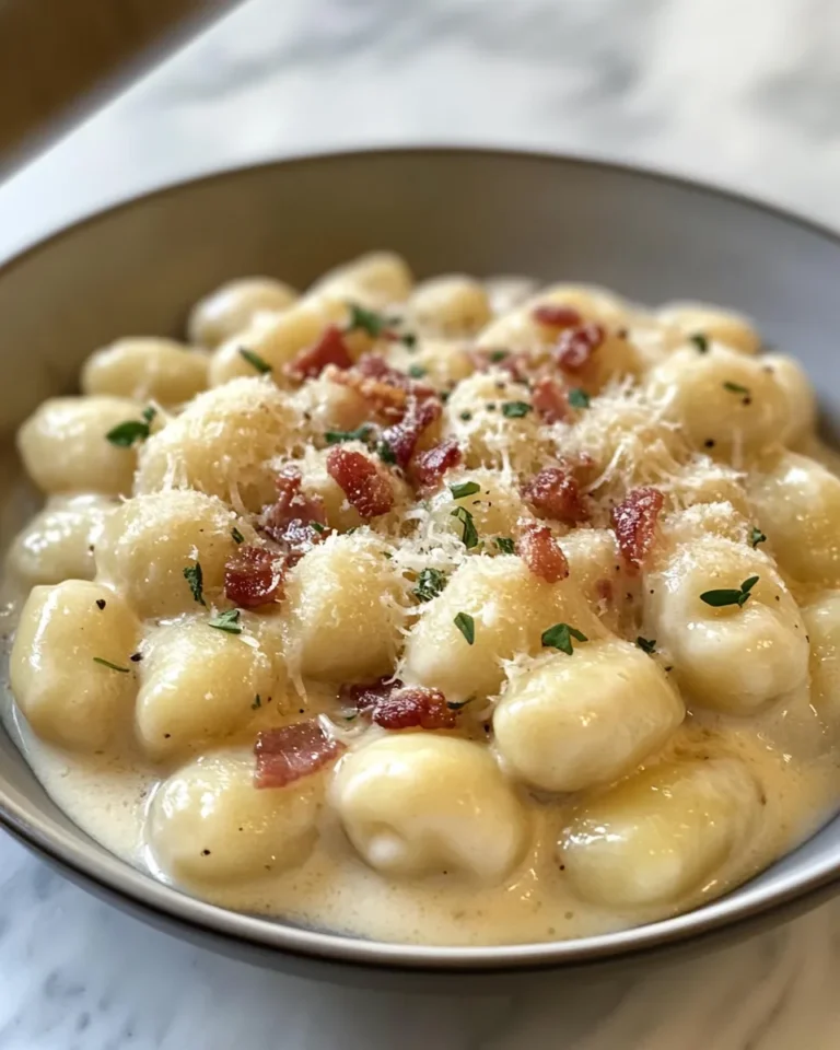 Photo of featured for Indulgent Creamy Bacon and Cheddar Gnocchi: A Decadent Delight