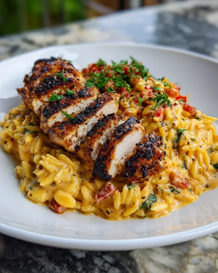 Photo of featured for Indulgent Creamy Cajun Chicken Orzo: A Spicy Delight