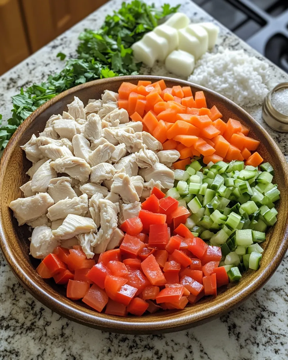 Ingredients for Indulgent Creamy Cajun Chicken Soup: A Flavorful Delight