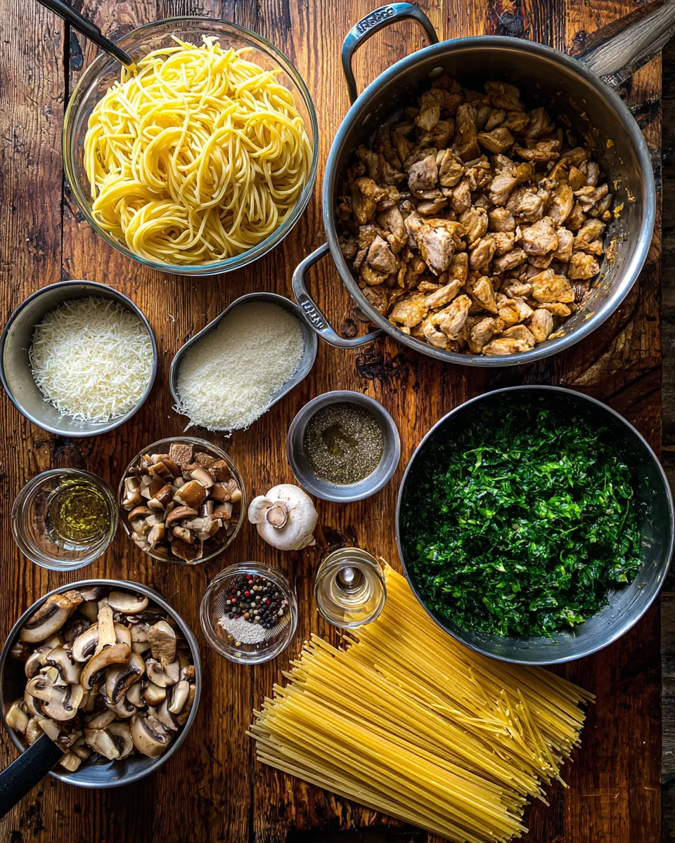 Ingredients for Indulgent Creamy Cowboy Butter Chicken Linguine: A Flavorful Fiesta