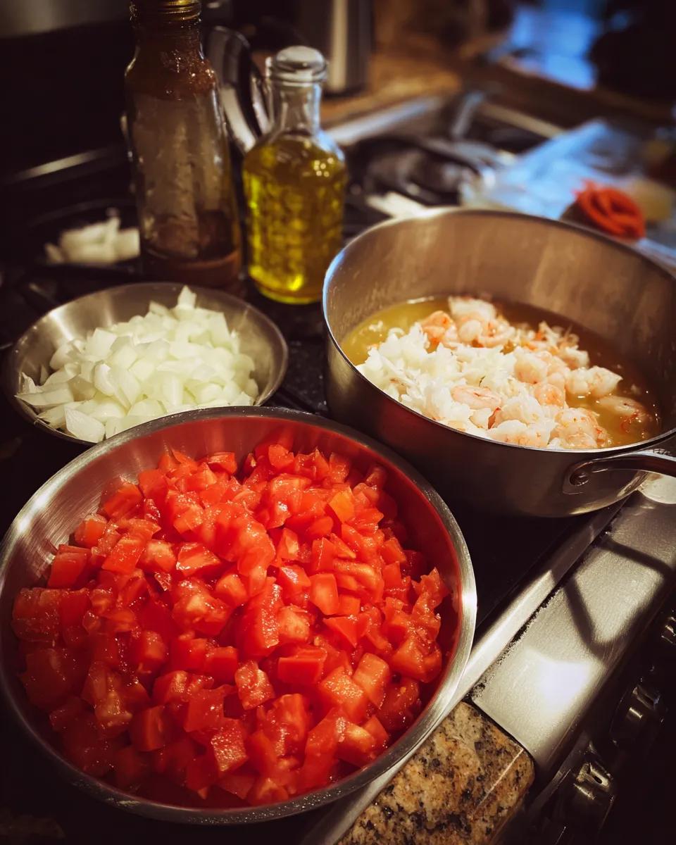 Ingredients for Indulgent Creamy Crab and Shrimp Seafood Bisque: A Decadent Delight