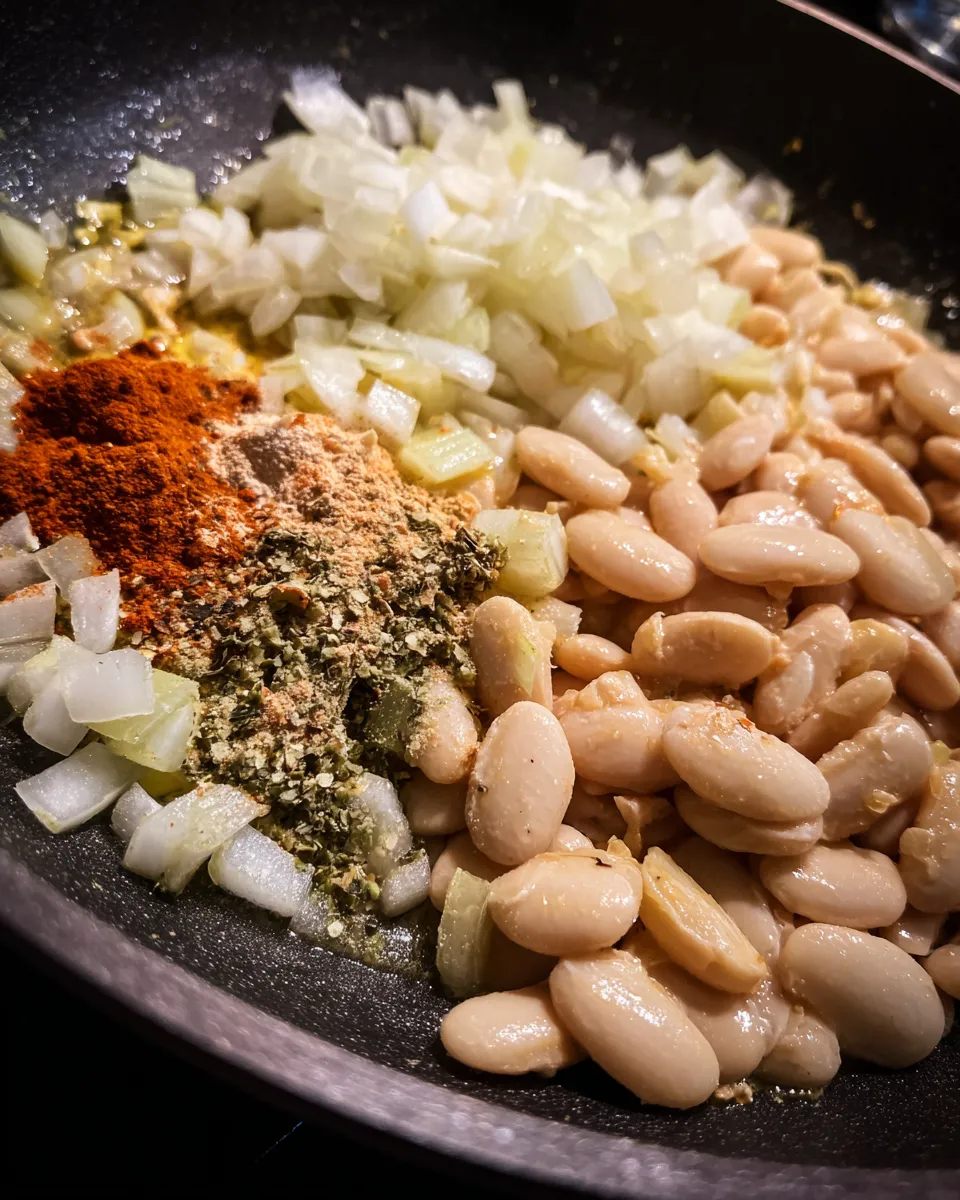 Ingredients for Creamy Curried Butter Beans: Indulge in this Spicy Delight