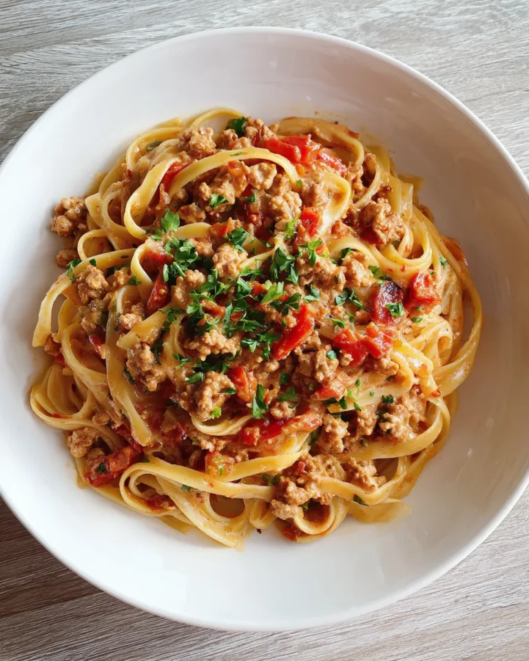 Photo of featured for Indulgent Creamy Ground Turkey Pasta: A Decadent Delight