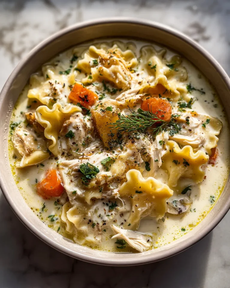 Photo of featured for Indulgent Creamy White Chicken Lasagna Soup: A Decadent Twist on a Classic Dish