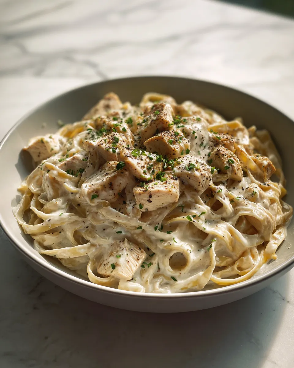 Photo of featured for Deliciously Creamy Crockpot Chicken Alfredo Recipe