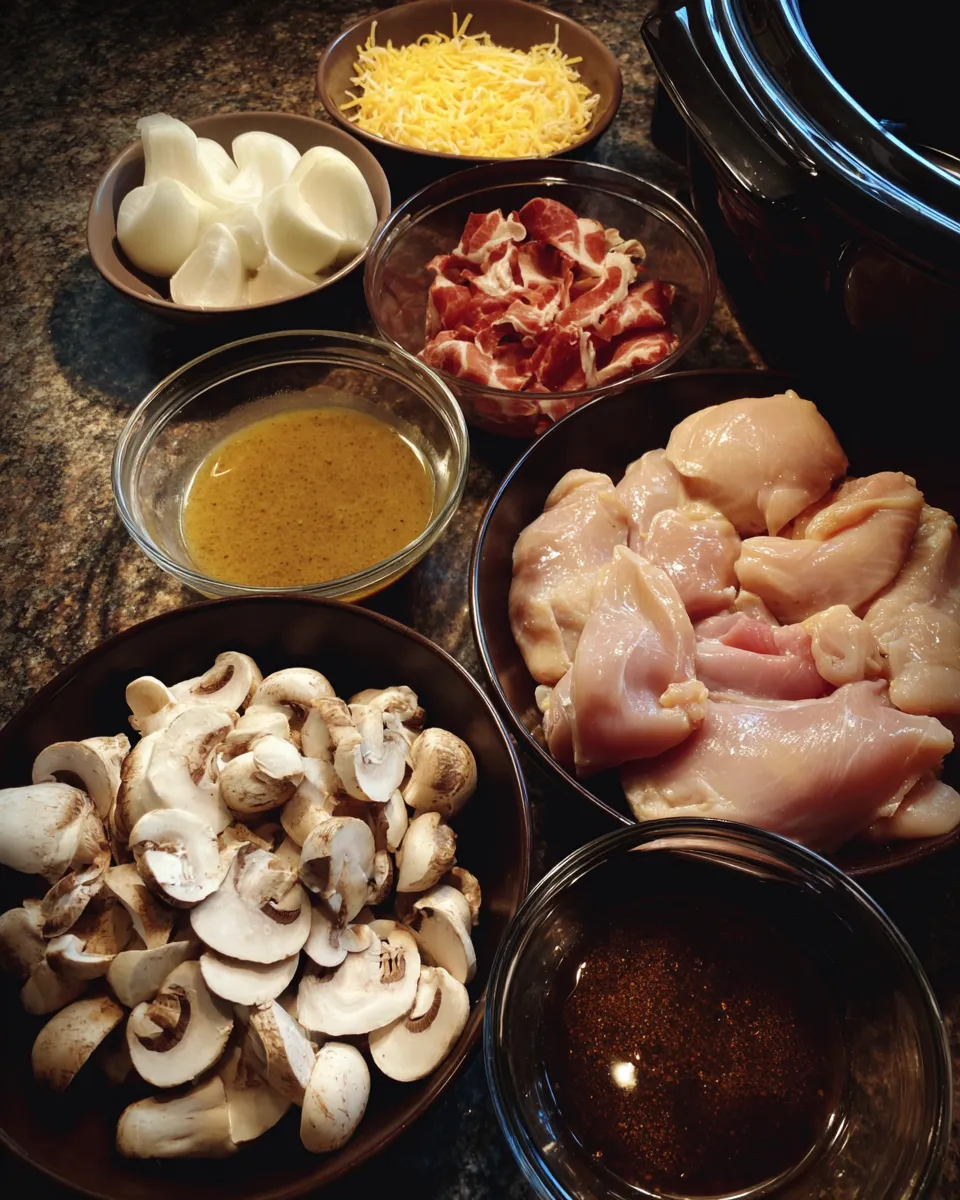 Ingredients for Effortless Crockpot Chicken and Gravy: A Comforting Delight