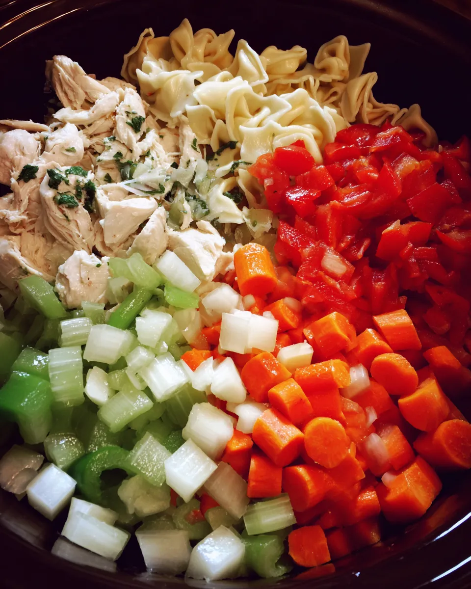 Ingredients for Deliciously Easy CrockPot Chicken Tortellini Recipe