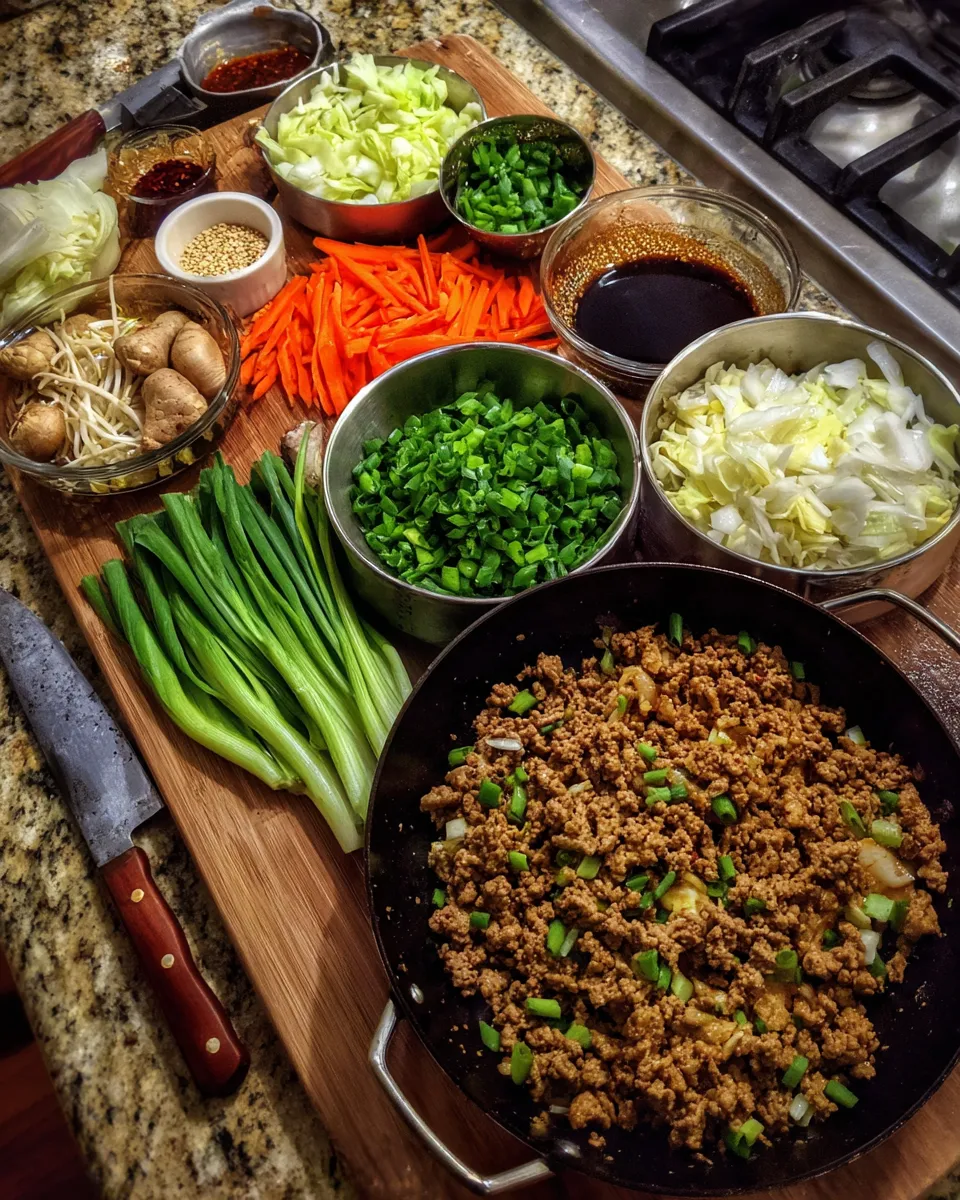 Ingredients for Effortless Egg Roll in a Bowl: A Flavorful Twist on a Classic Dish