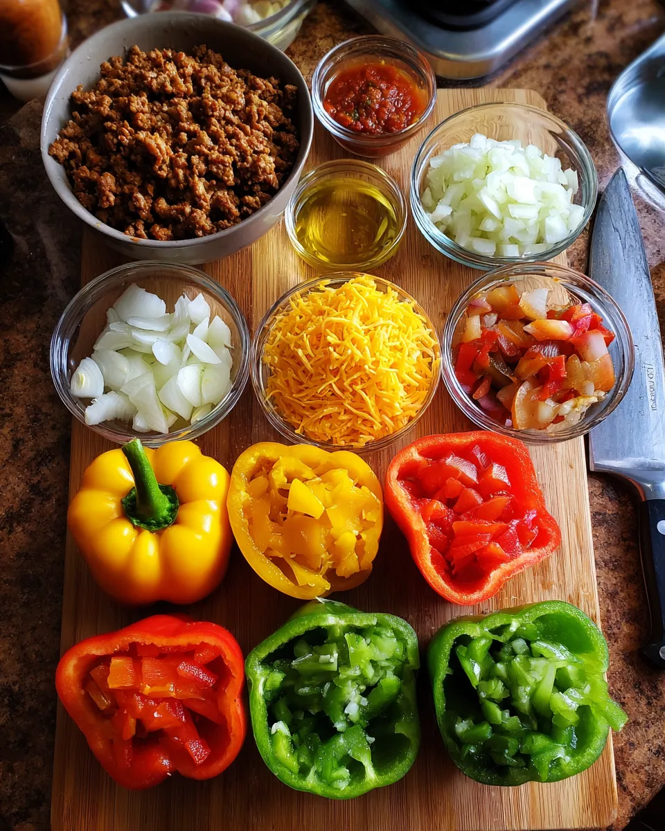 Ingredients for Effortlessly Delicious: Easy Stuffed Bell Peppers