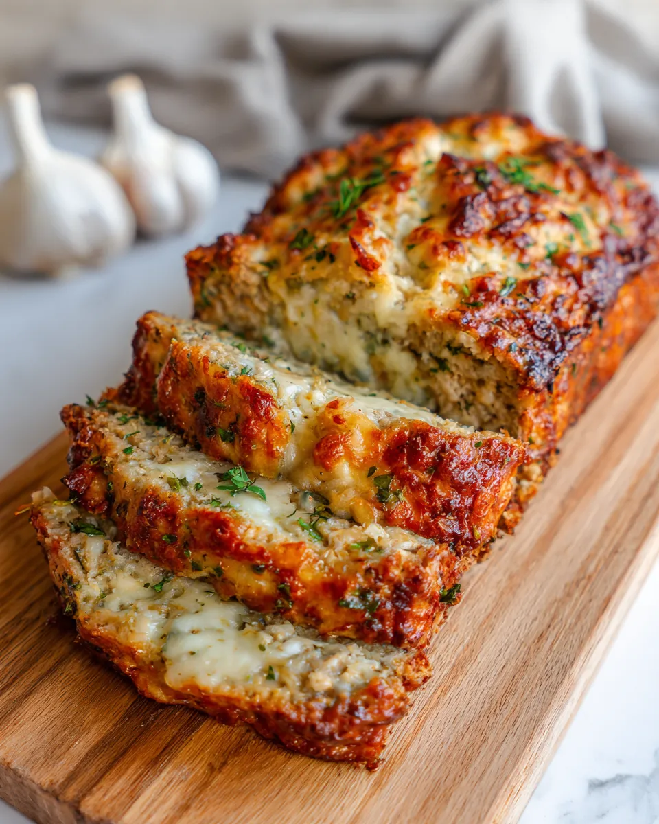 Photo of featured for Garlic Parmesan Chicken Meatloaf: Irresistibly Flavorful
