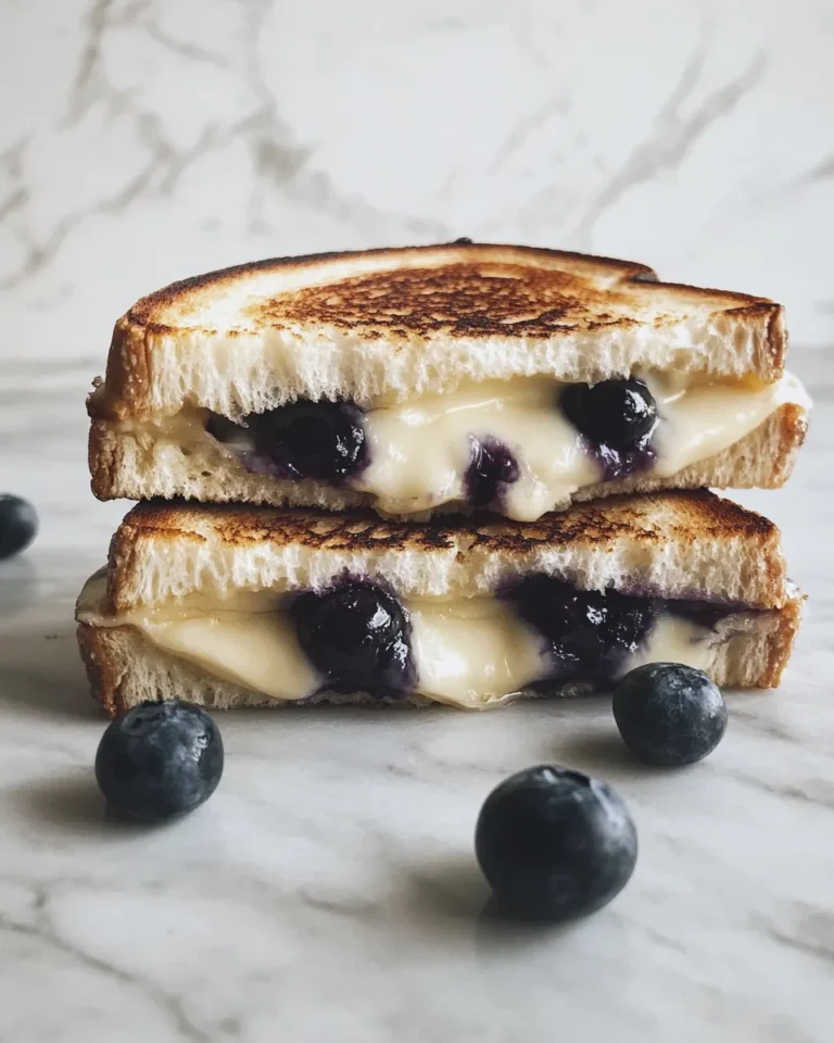 Photo of featured for Indulgent Gourmet Grilled Cheese: Sweet Blueberries Delight