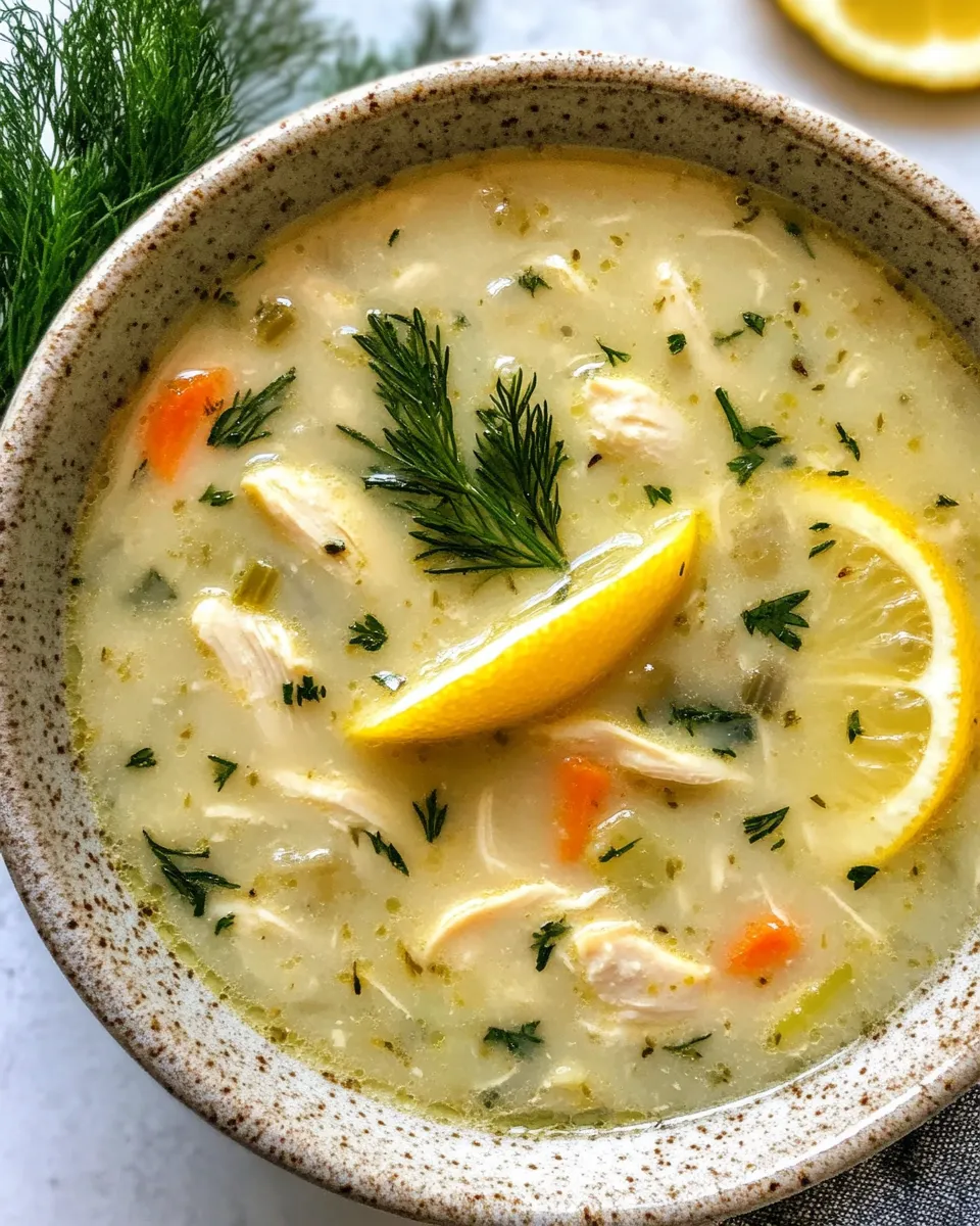 Photo of featured for Satisfy Your Cravings with Tangy Greek Lemon Chicken Soup