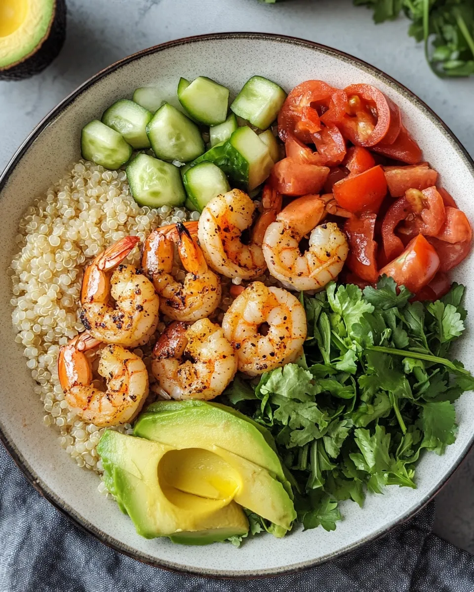 Ingredients for Sizzling Grilled Shrimp Bowl Recipe: A Flavorful Delight