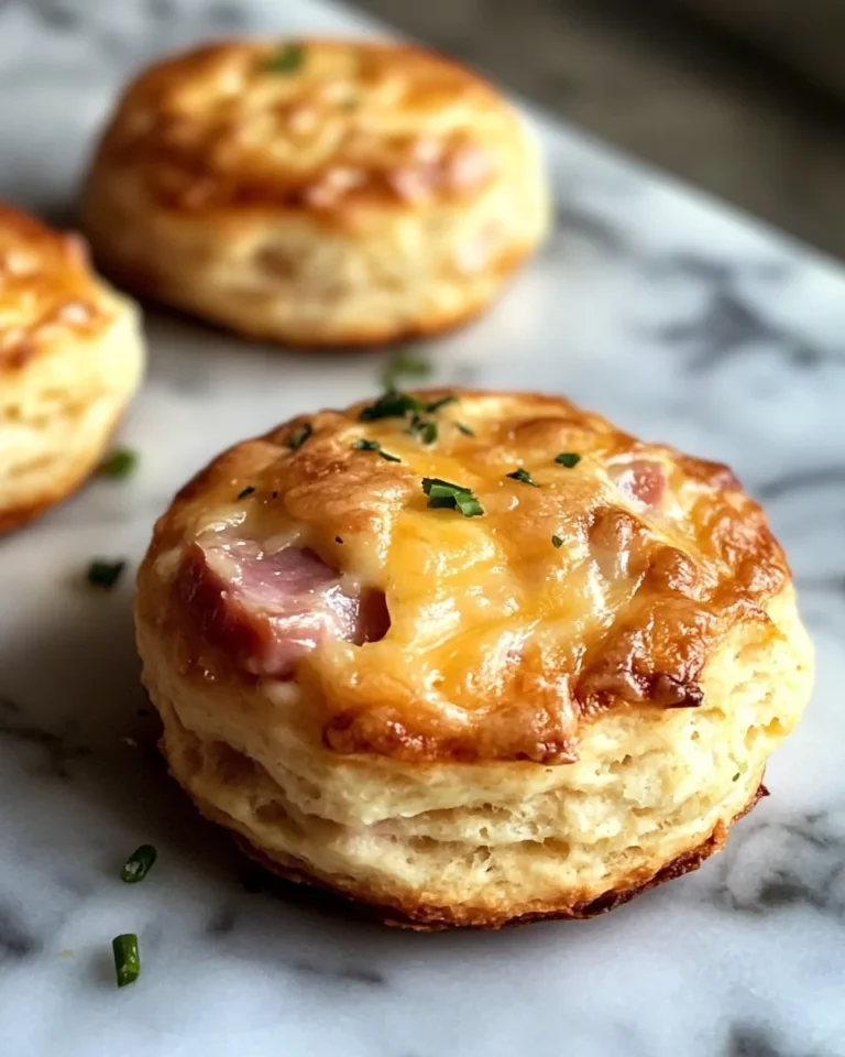 Photo of featured for Irresistible Ham and Cheese Butter Swim Biscuits Recipe