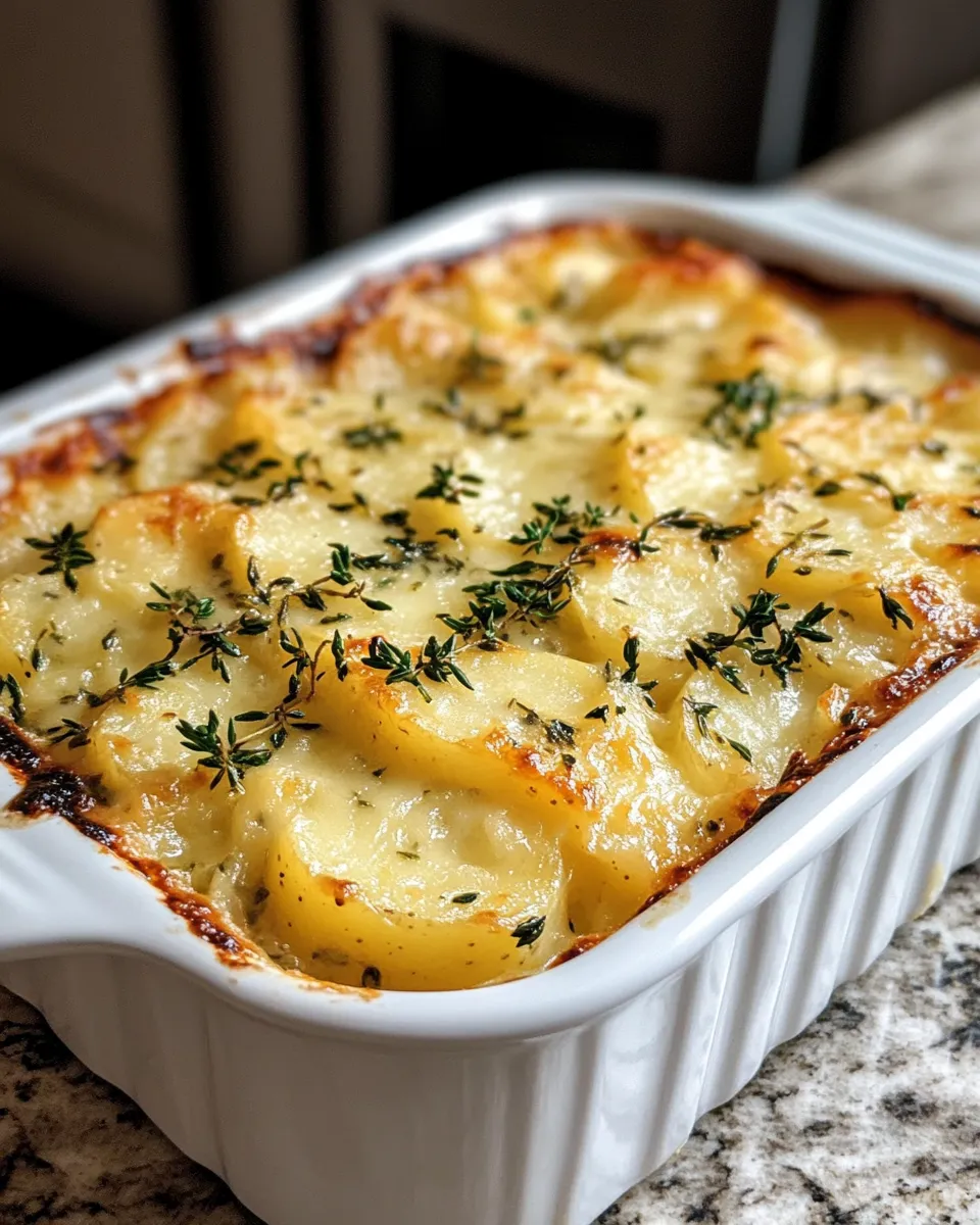 Photo of featured for Savory Herb and Cheese Potato Gratin: A Decadent Delight