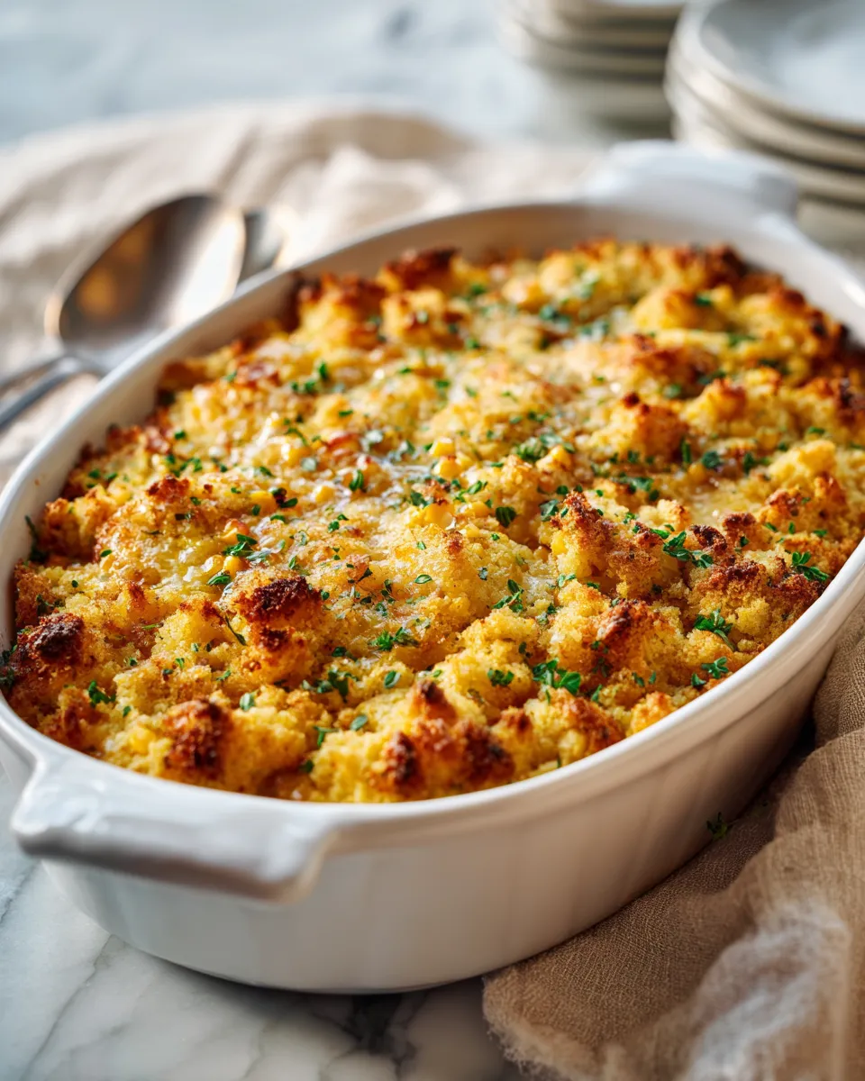 Photo of featured for Irresistible Honey-Glazed Corn Casserole Recipe