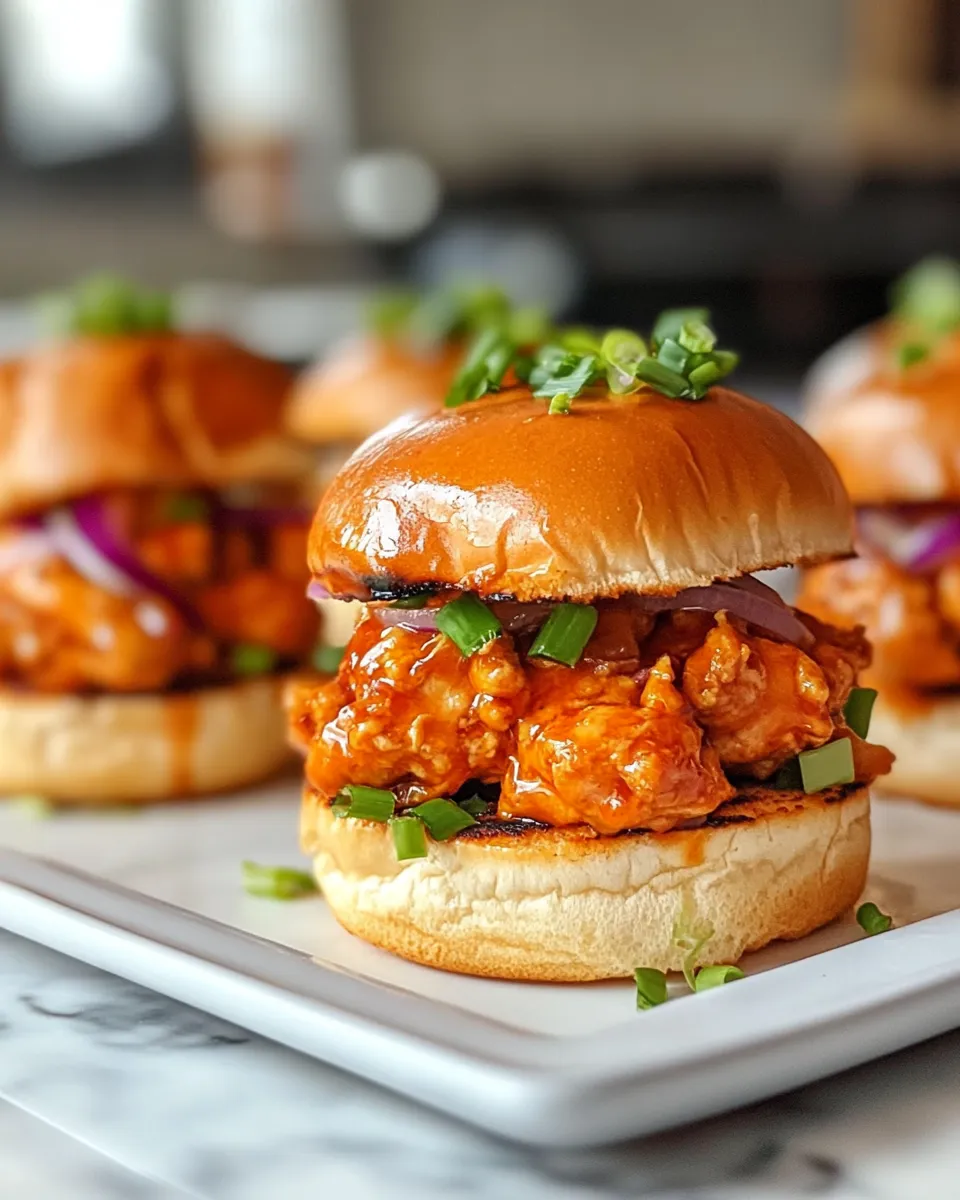 Photo of featured for Spicy Hot Honey Chicken Sliders: Mouthwatering Mini Delights