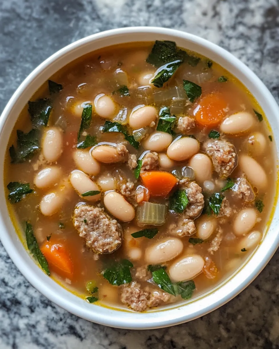 Photo of featured for Hearty Italian Sausage White Bean Soup: A Flavorful Comfort in a Bowl