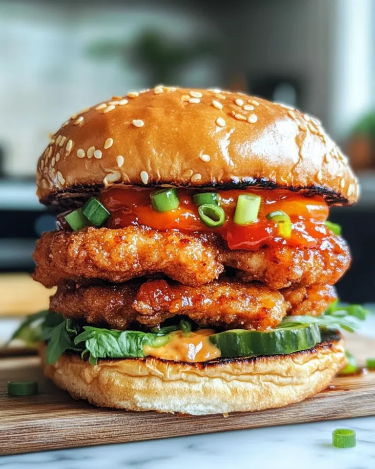 Photo of featured for Sizzling Korean Chicken Burger: A Flavor Explosion Worth Indulging In