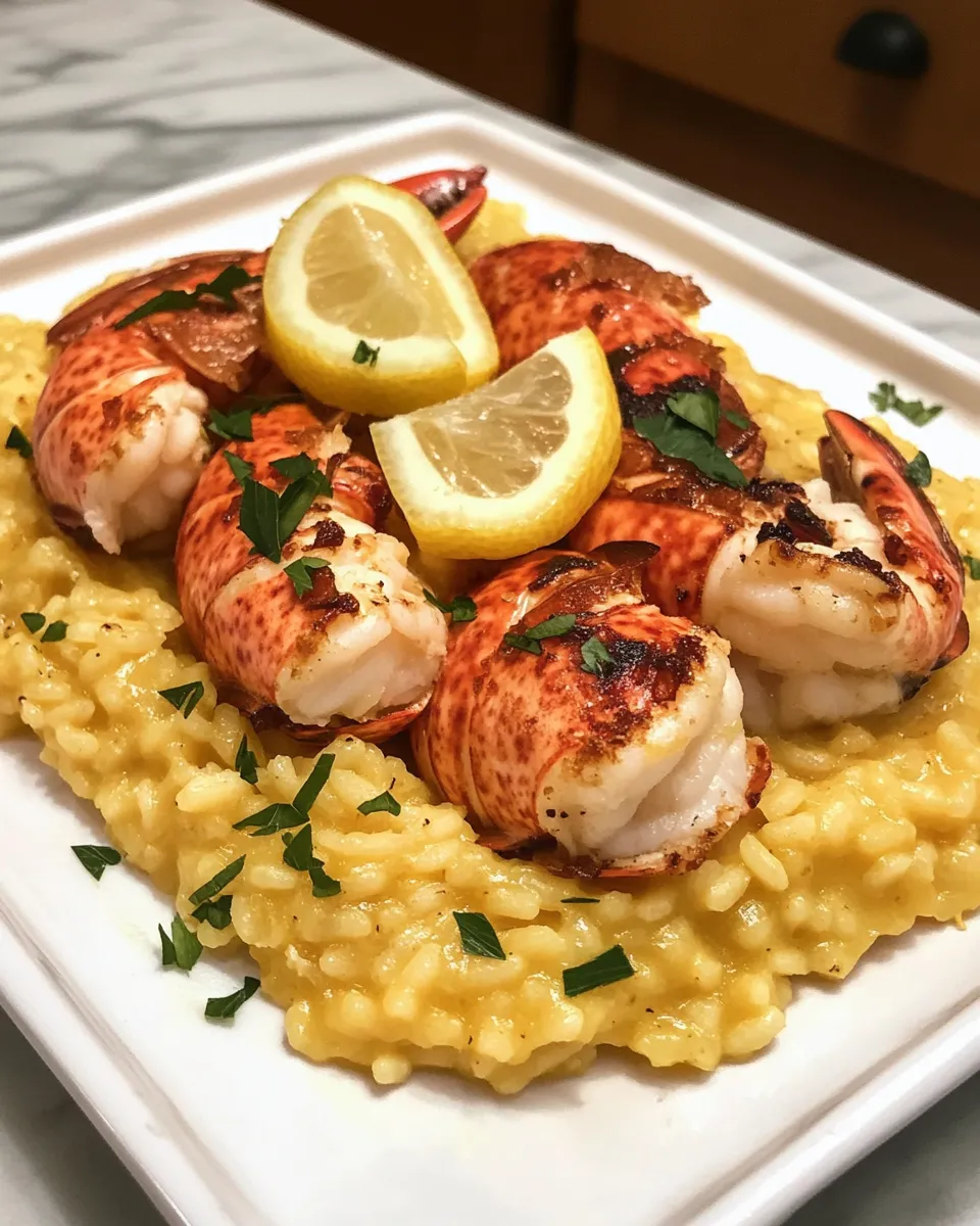 Photo of featured for Indulgent Lemon Butter Lobster Risotto: A Decadent Delight