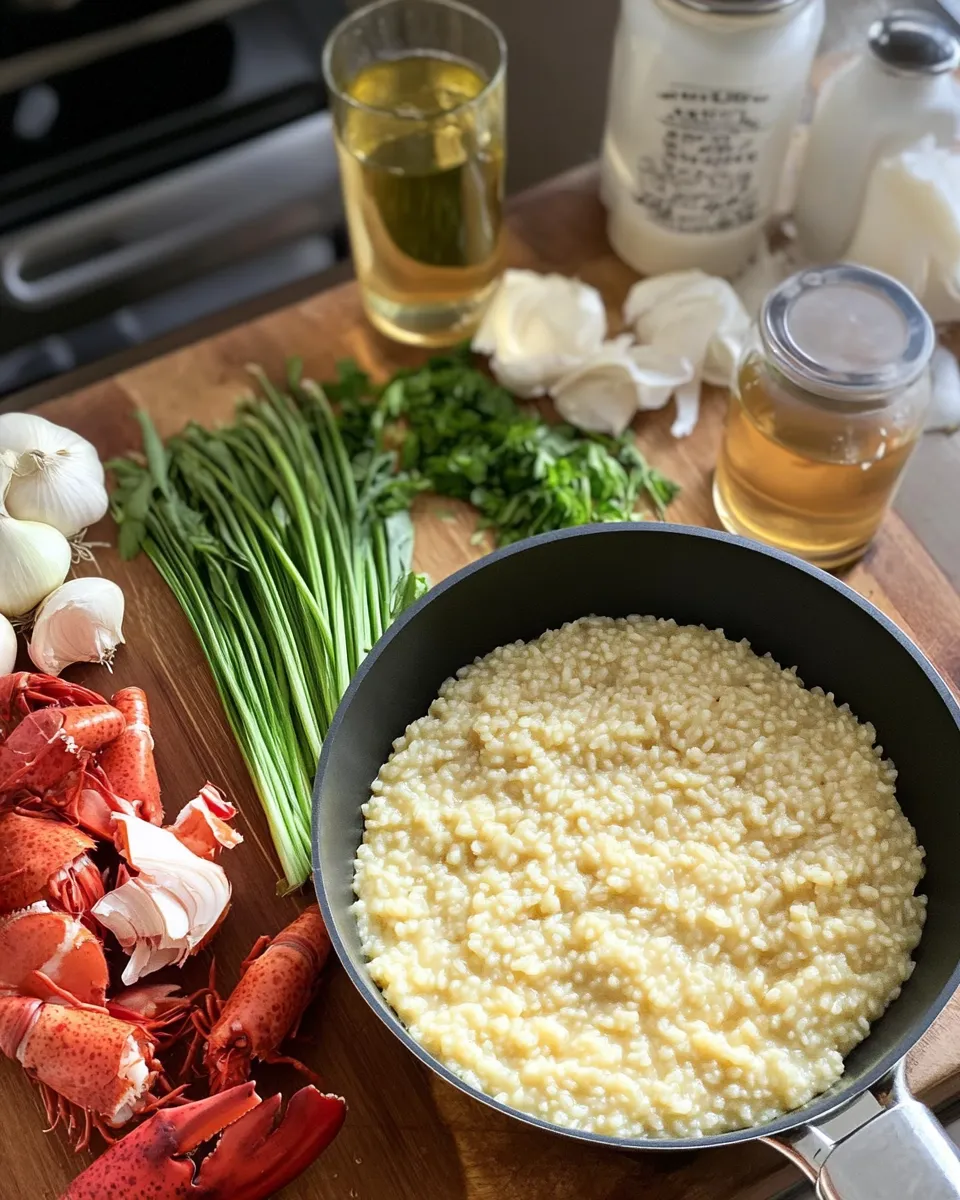 Ingredients for Indulgent Lemon Butter Lobster Risotto: A Decadent Delight