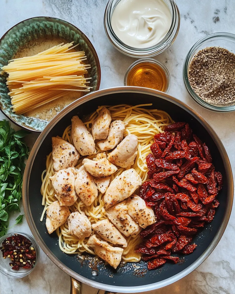 Ingredients for Irresistible Marry Me Chicken Pasta: A Love Story on a Plate