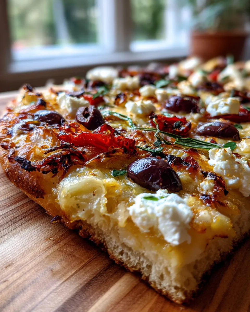 Photo of featured for Savor the Deliciousness of Mediterranean Flatbread Pizza