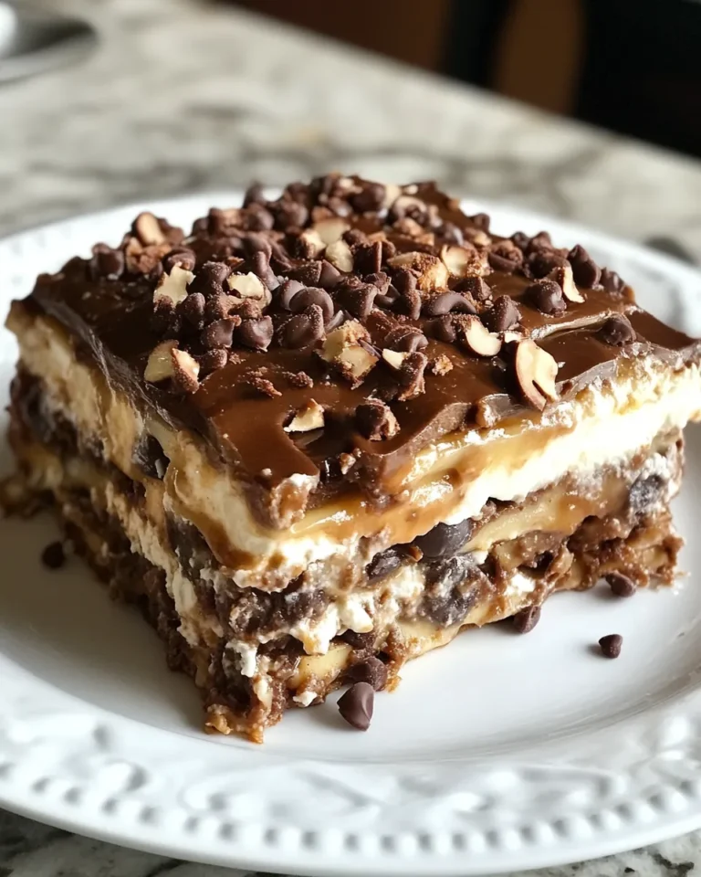 Photo of featured for Indulgent No-Bake Turtle Lasagna Dessert: A Decadent Delight