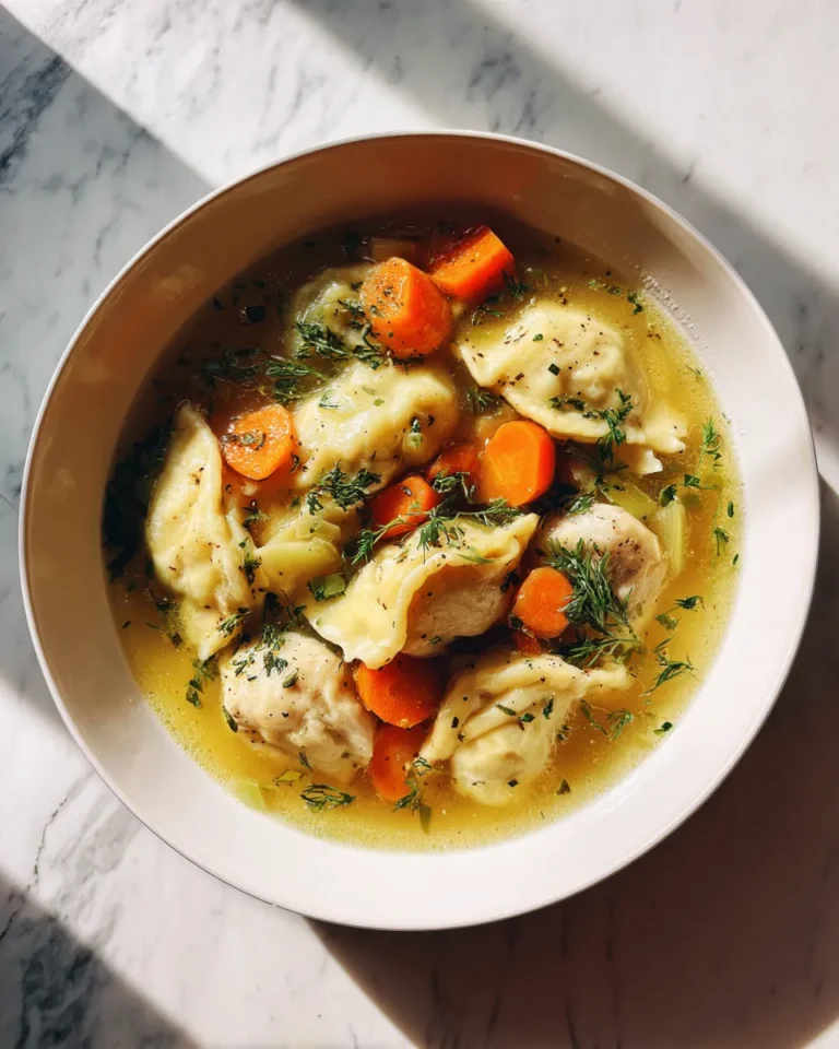 Photo of featured for Hearty One Pot Chicken Dumpling Soup: Comforting and Delicious