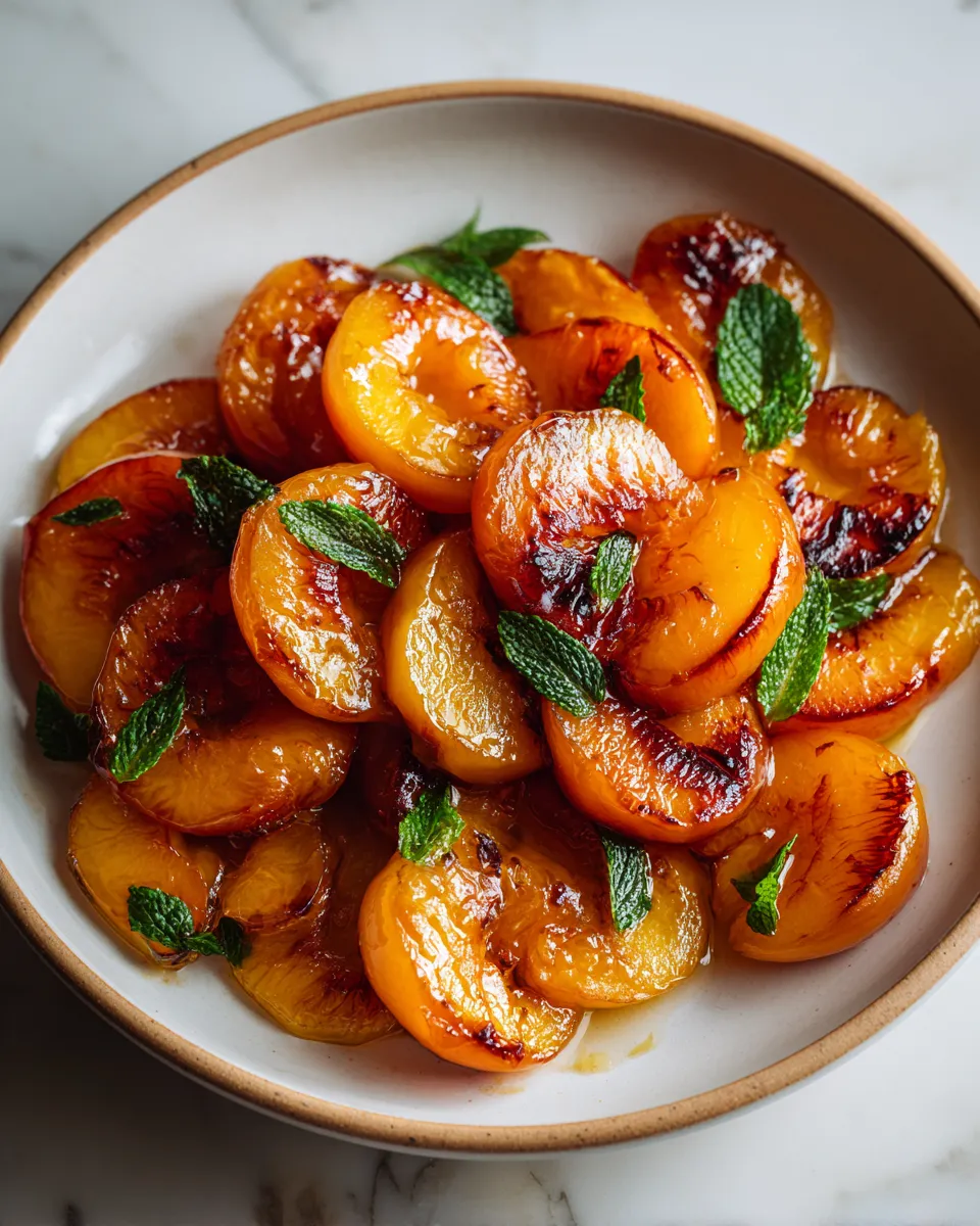 Photo of featured for Sizzling and Sweet Pan Fried Peaches