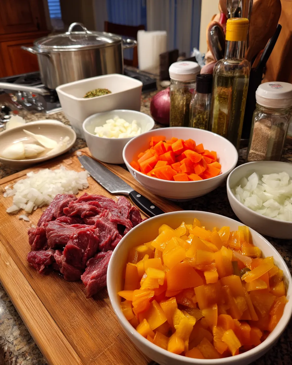 Ingredients for Irresistible Philly Cheesesteak Soup: A Hearty Twist on a Classic Favorite