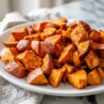Photo of featured for Irresistible Roasted Sweet Potatoes with Cinnamon