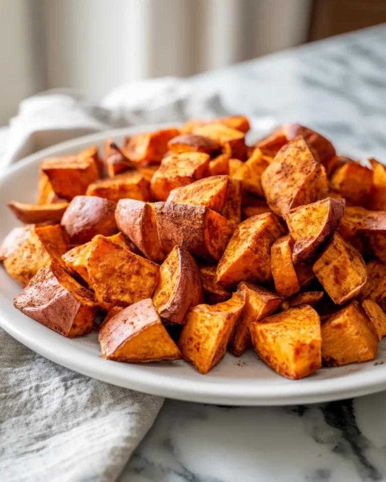 Photo of featured for Irresistible Roasted Sweet Potatoes with Cinnamon