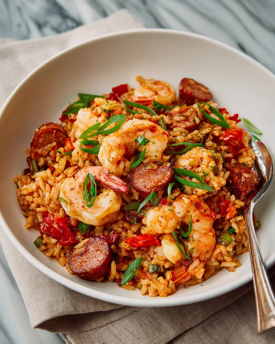 Photo of featured for Deliciously Decadent Shrimp and Sausage Dirty Rice