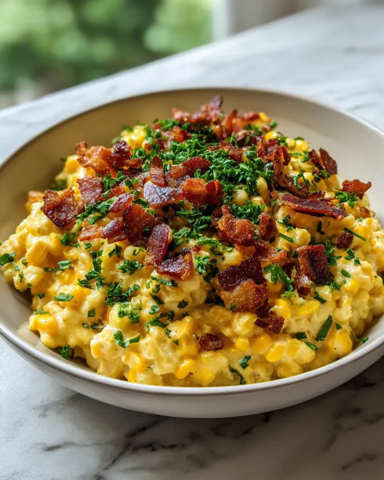 Photo of featured for Savory Slow Cooker Cheddar Corn with Bacon: A Flavorful Delight