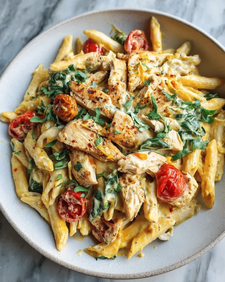 Photo of featured for Spicy Southwest Chicken Alfredo Pasta: A Flavor Explosion