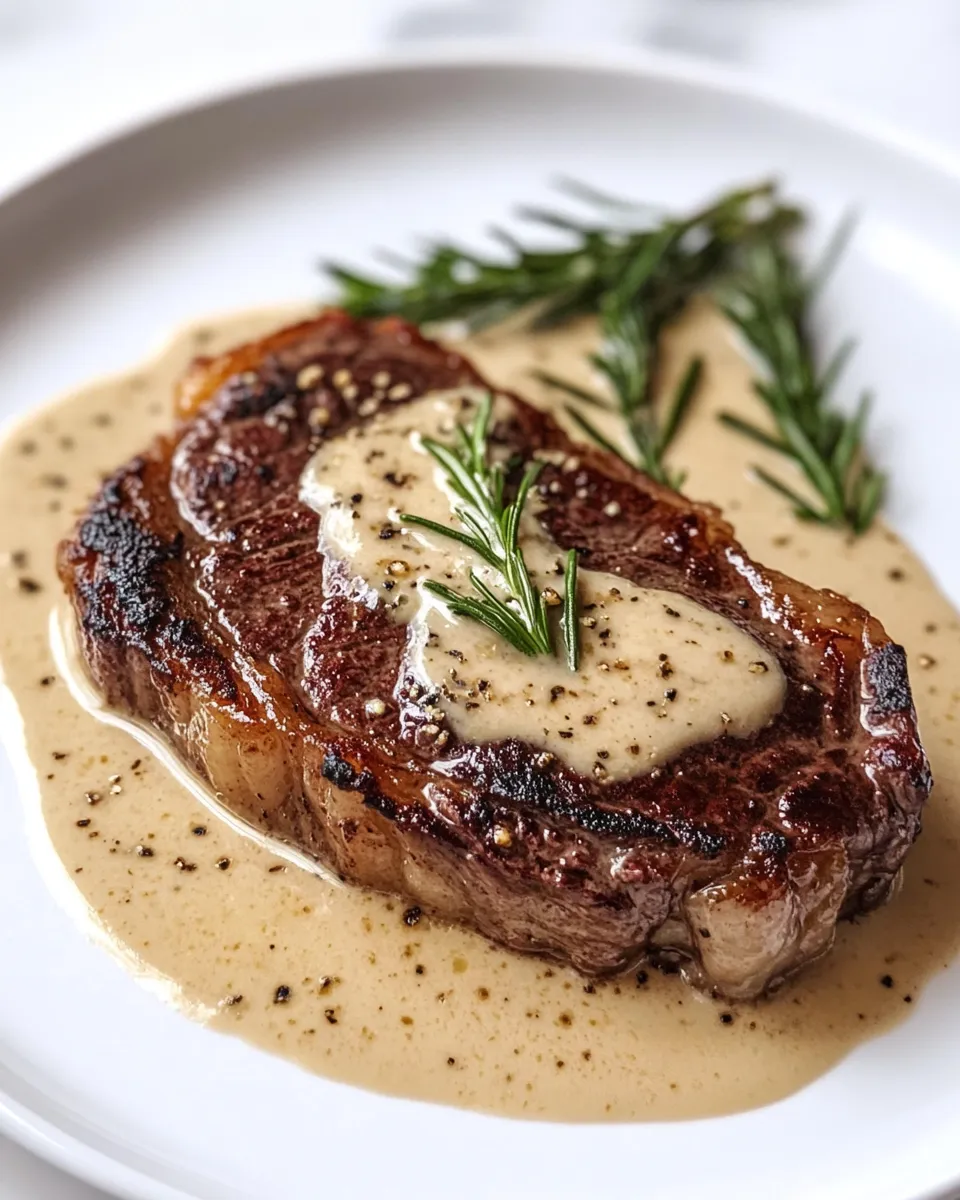 Photo of featured for Indulge in Decadent Steak with Creamy Garlic Sauce