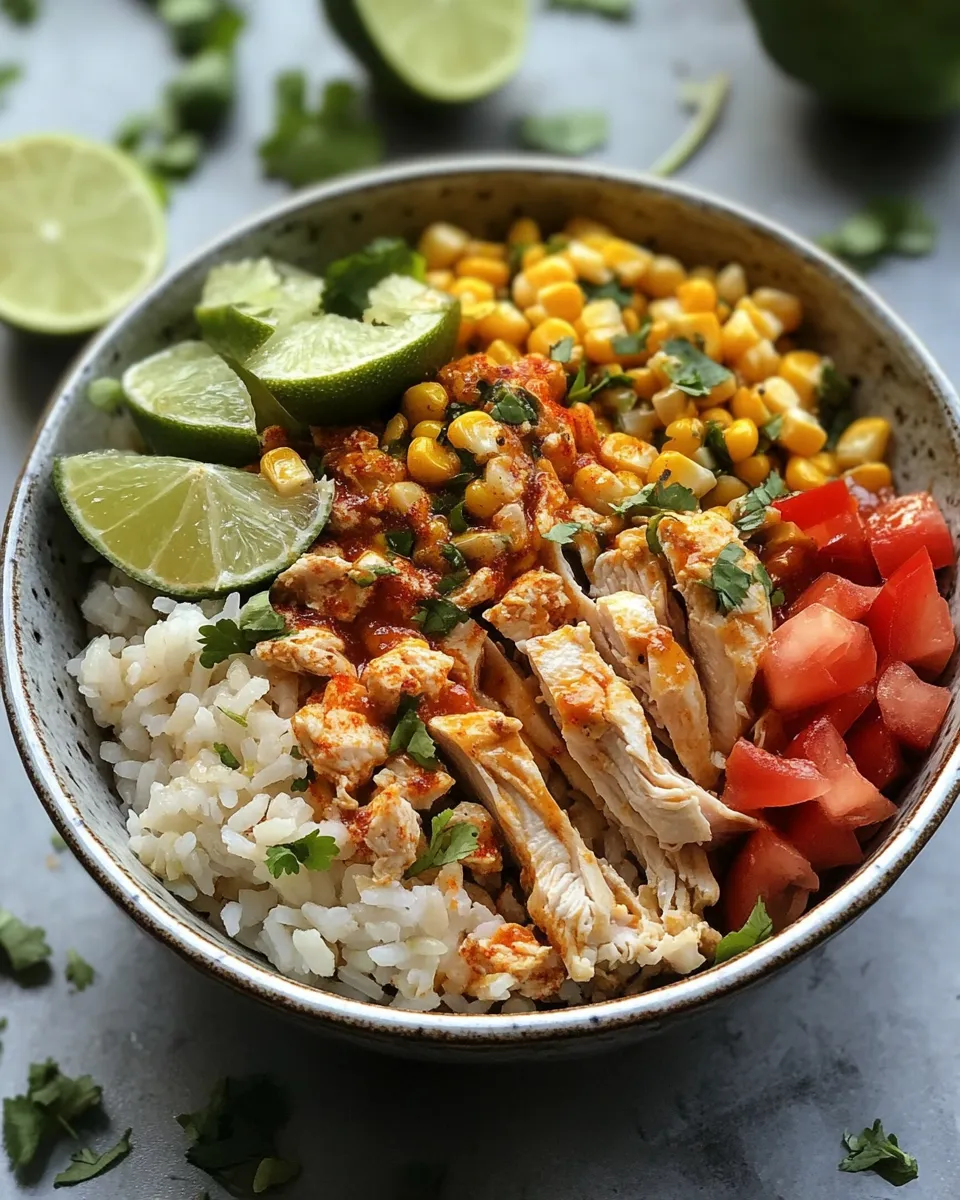 Photo of featured for Sizzling Street Corn Chicken Rice Bowl: A Flavorful Fiesta in a Bowl